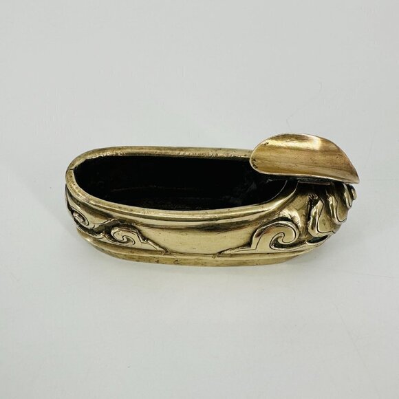 Vintage Brass Shoe Collectors Cigarette Holder Miniature Small Ashtray - Picture 4 of 13